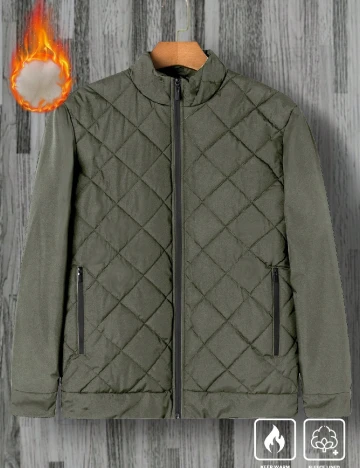 Geaca SHEIN Plus Size Men, verde Verde