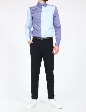 Pantaloni Zara, bleumarin Albastru