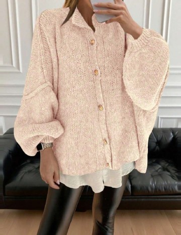 
						Cardigan Oversize SHEIN, roz pal