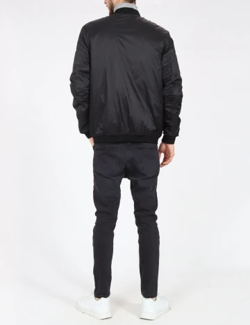 Geaca Pull&Bear, negru Negru