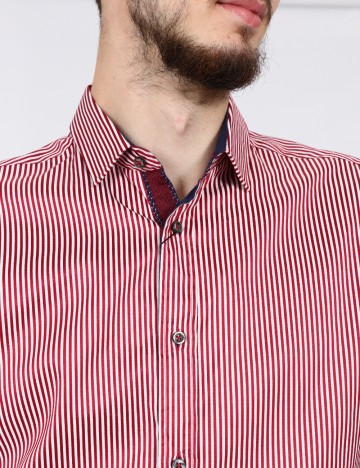 Camasa Zara, rosu/alb