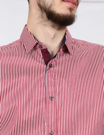 Camasa Zara, rosu/alb Rosu