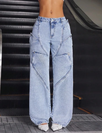 Blugi SHEIN, albastru Albastru