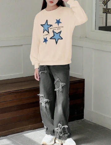 Compleu SHEIN, gri/crem Gri