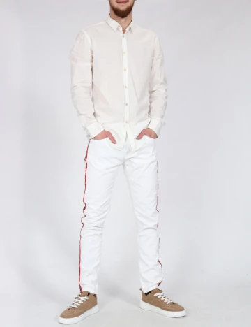 Camasa Zara, alb Alb