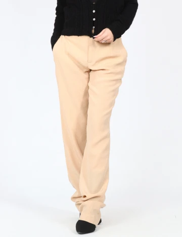 Pantaloni Zara, crem Crem