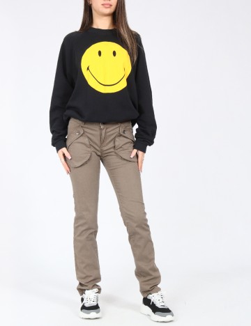 Bluza Oversize Bershka, negru