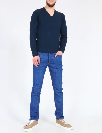 Blugi Bershka, albastru Albastru