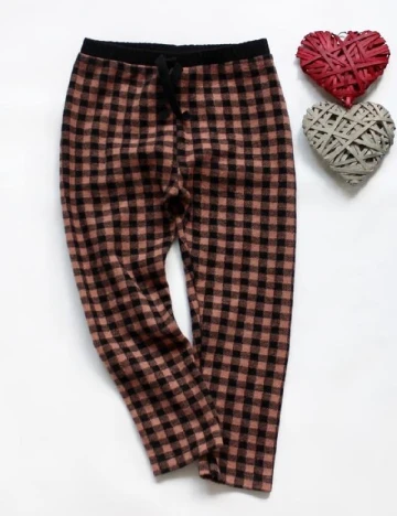 Pantaloni Zara, roz/negru Negru