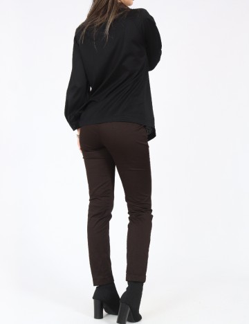 Pantaloni Zara, maro