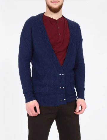 Cardigan Zara, albastru Albastru