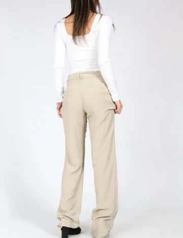 Pantaloni Zara, crem Crem