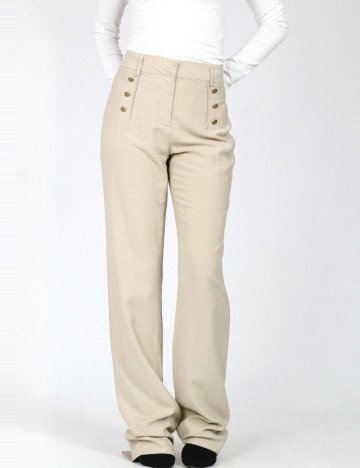 Pantaloni Zara, crem