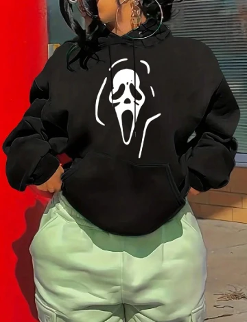 Hanorac SHEIN, negru Negru