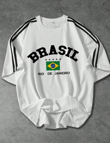 Tricou Oversize SHEIN, alb Alb