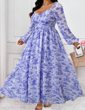 
						Rochie lunga SHEIN CURVE, mov