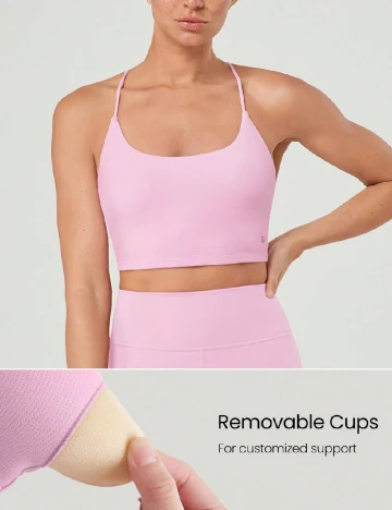 Bustiera GLOWMODE, roz Roz