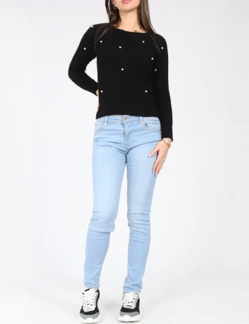 Blugi Bershka, albastru Albastru