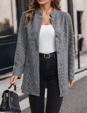 Jacheta SHEIN, gri/negru Gri