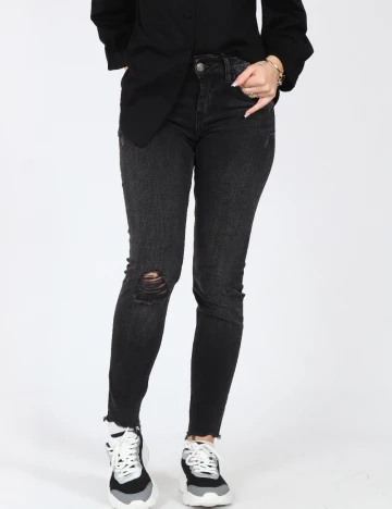 Blugi Bershka, negru Negru