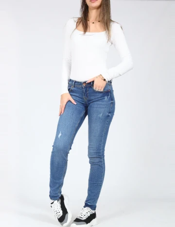 Blugi Bershka, albastru Albastru