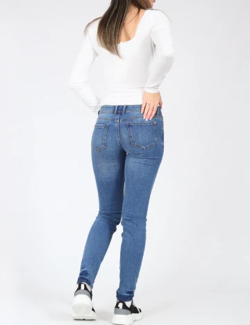 Blugi Bershka, albastru Albastru