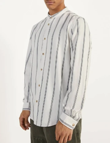 Camasa Bershka, alb Alb