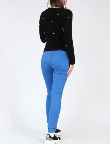 Blugi Bershka, albastru Albastru