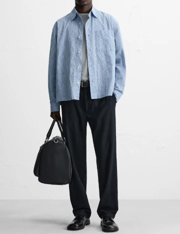 Camasa Zara, albastru Albastru