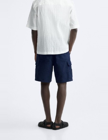 Pantaloni scurti Zara, bleumarin