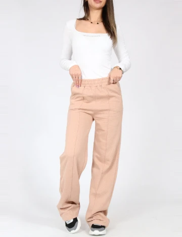 Pantaloni SHEIN, maro deschis Maro