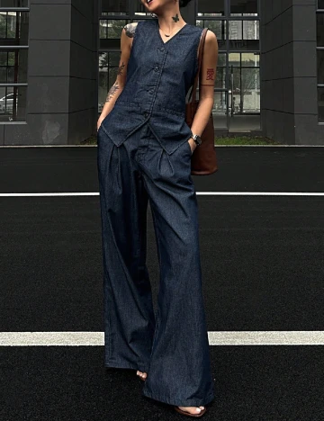 Compleu Dazy, bleumarin Albastru