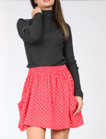 Fusta Zara, roz Rosu