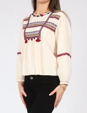 Bluza Zara, crem Crem