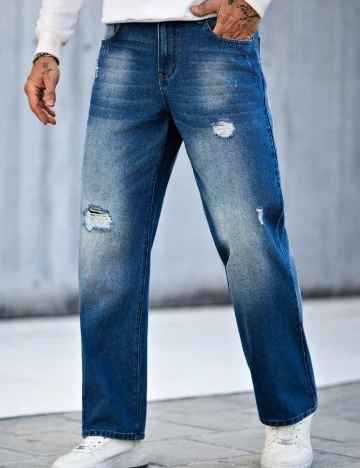 Blugi SHEIN, albastru Albastru