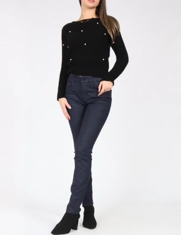 Pantaloni Massimo Dutti, bleumarin Albastru