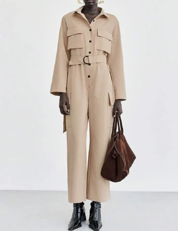 Salopeta SHEIN, crem Crem