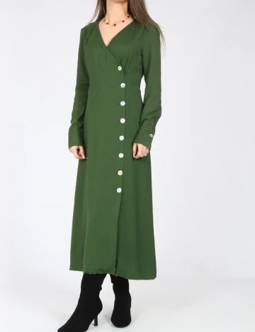 Rochie medie Massimo Dutti, verde Verde