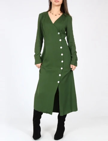 Rochie medie Massimo Dutti, verde Verde