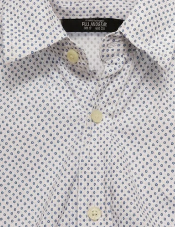 Camasa Pull&Bear, alb Alb