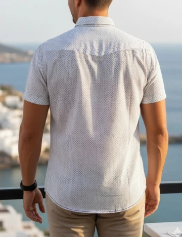 Camasa Pull&Bear, alb Alb