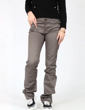 Pantaloni Zara, gri inchis Gri