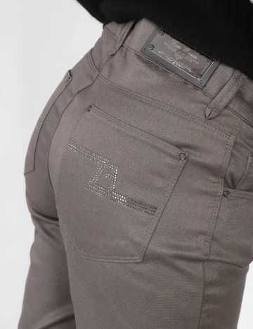 Pantaloni Zara, gri inchis Gri
