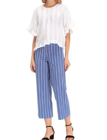 Pantaloni Zara, albastru Albastru