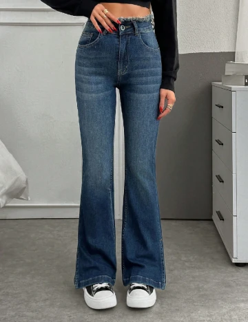 Blugi SHEIN, bleumarin Albastru