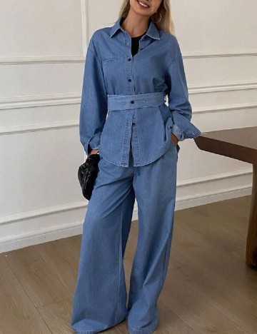 
						Compleu Dazy, albastru