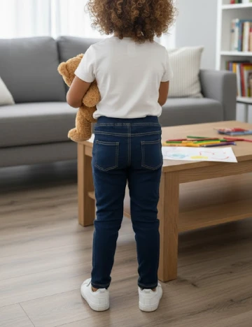 Pantaloni Zara, bleumarin Albastru