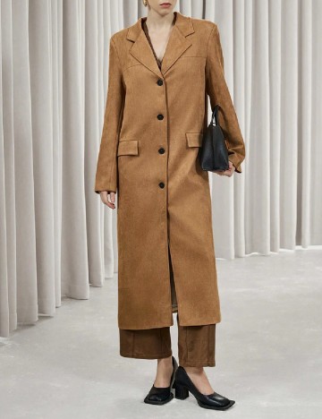 
						Palton SHEIN, maro deschis