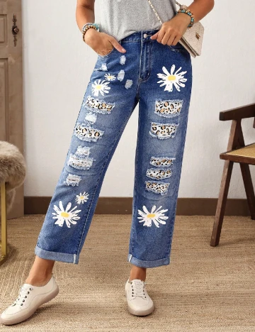 Blugi SHEIN, albastru Albastru