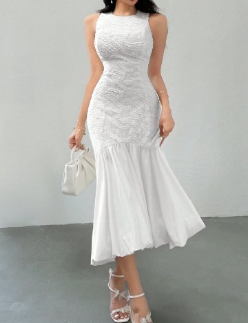
						Rochie medie SHEIN, alb